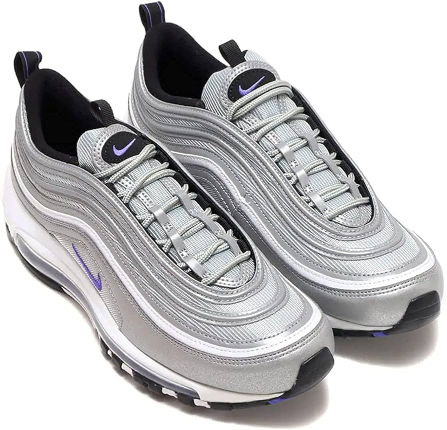 [ナイキ] エア マックス 97 AIR MAX 97 メタリックシルバー/ブラック/ホワイト/ペルシアンバイオレット DJ0717-001  ナイキジャパン正規品